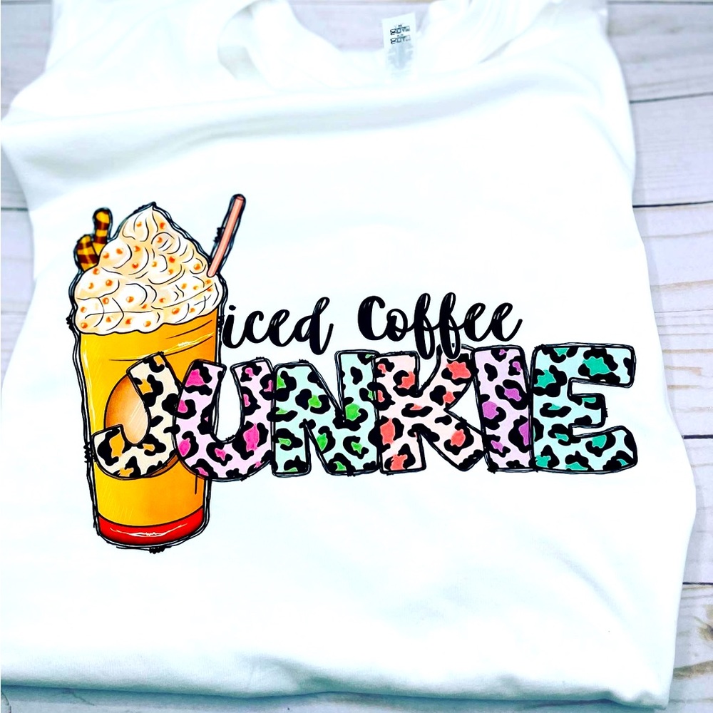 Ladies T-Shirt 100% cotton Coffee Lovers